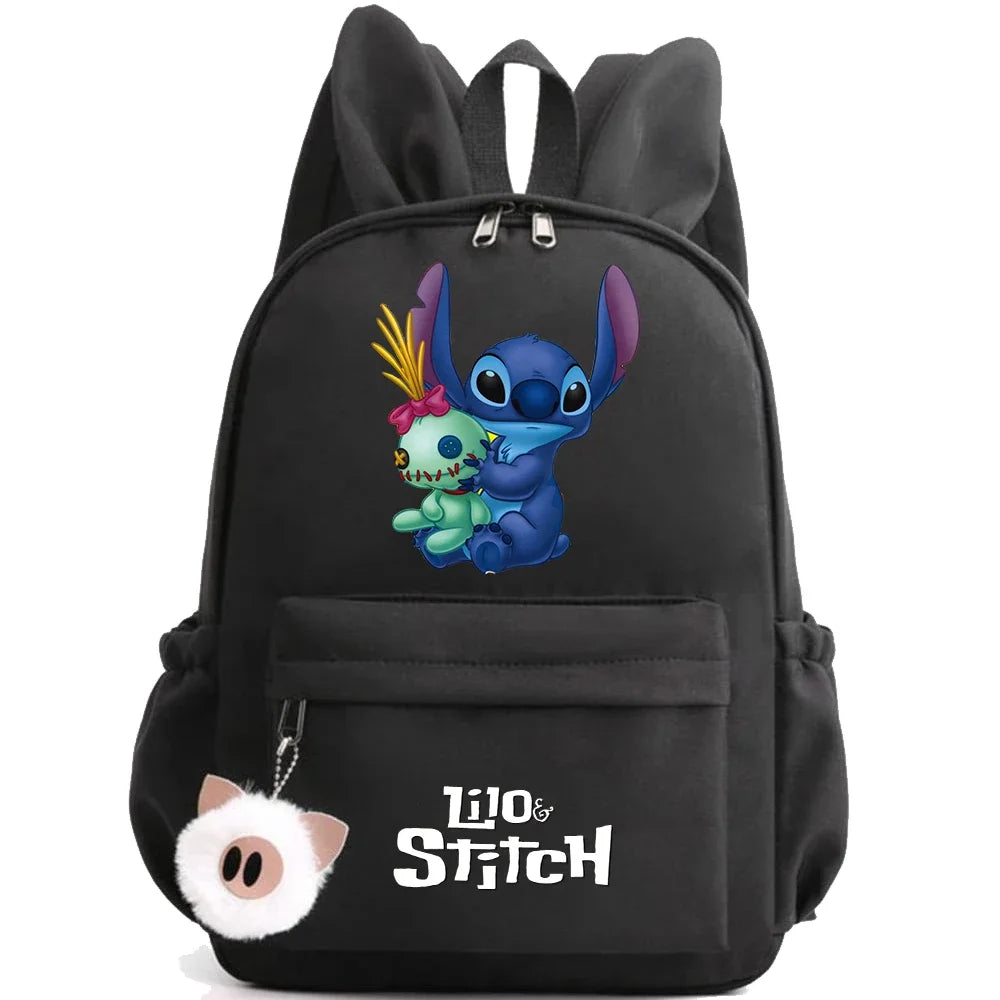 HOT Disney Lilo Stitch Backpack for Girl Boy Student Teenager Children Rucksack Women Casual School Bags Kids Birthday Gift Toy - Smarsty