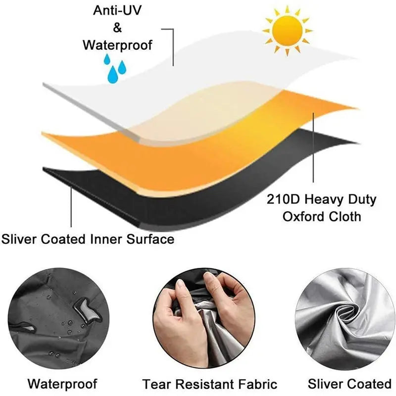 Waterproof Heavy Duty BBQ Grill Cover for Outdoor Protection - Smarsty