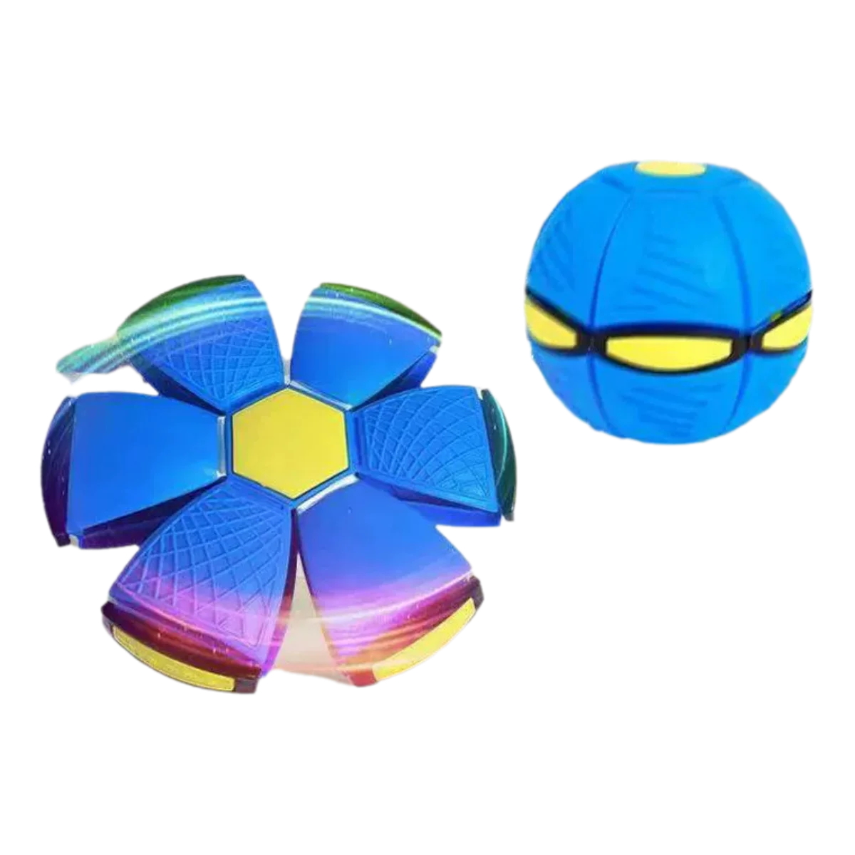 Blue Flying Saucer Ball Outdoor Parent Children Toy Foot Magic Deformation Foot Pressure Decompression Vent Ball - Smarsty