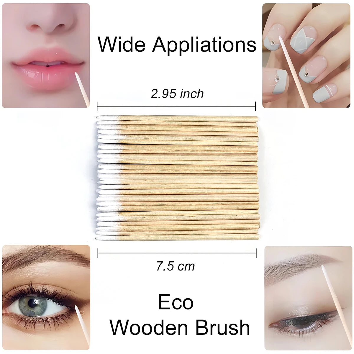Eyebrow Eyelash Brushes Spoolies Applicators for Makeup - Smarsty