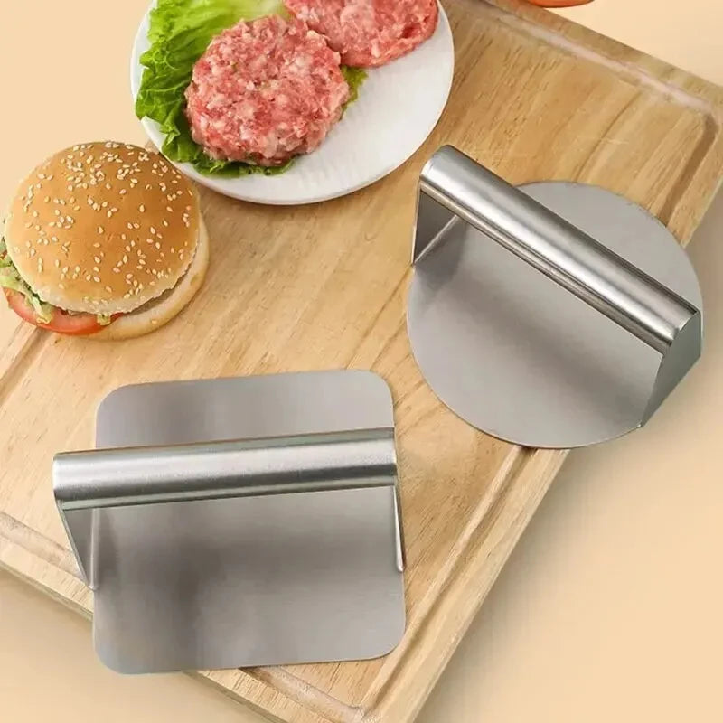 1pc Stainless Steel Hamburg Meat Press Hamburger Press Kitchen Gadgets Meat Pie Make Kitchen Accessories Cooking Accessories by Smarsty