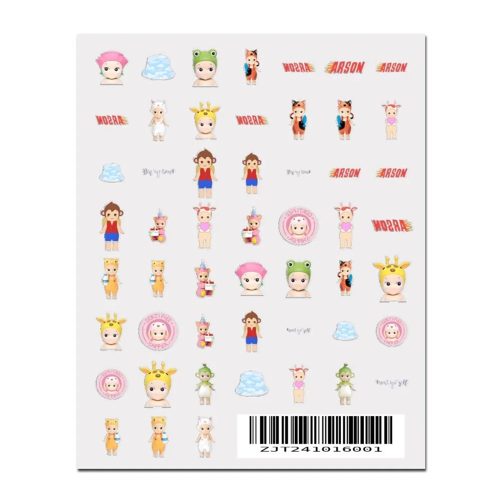 3D Kawaii Cartoon Nail Art Stickers for Manicure - Smarsty