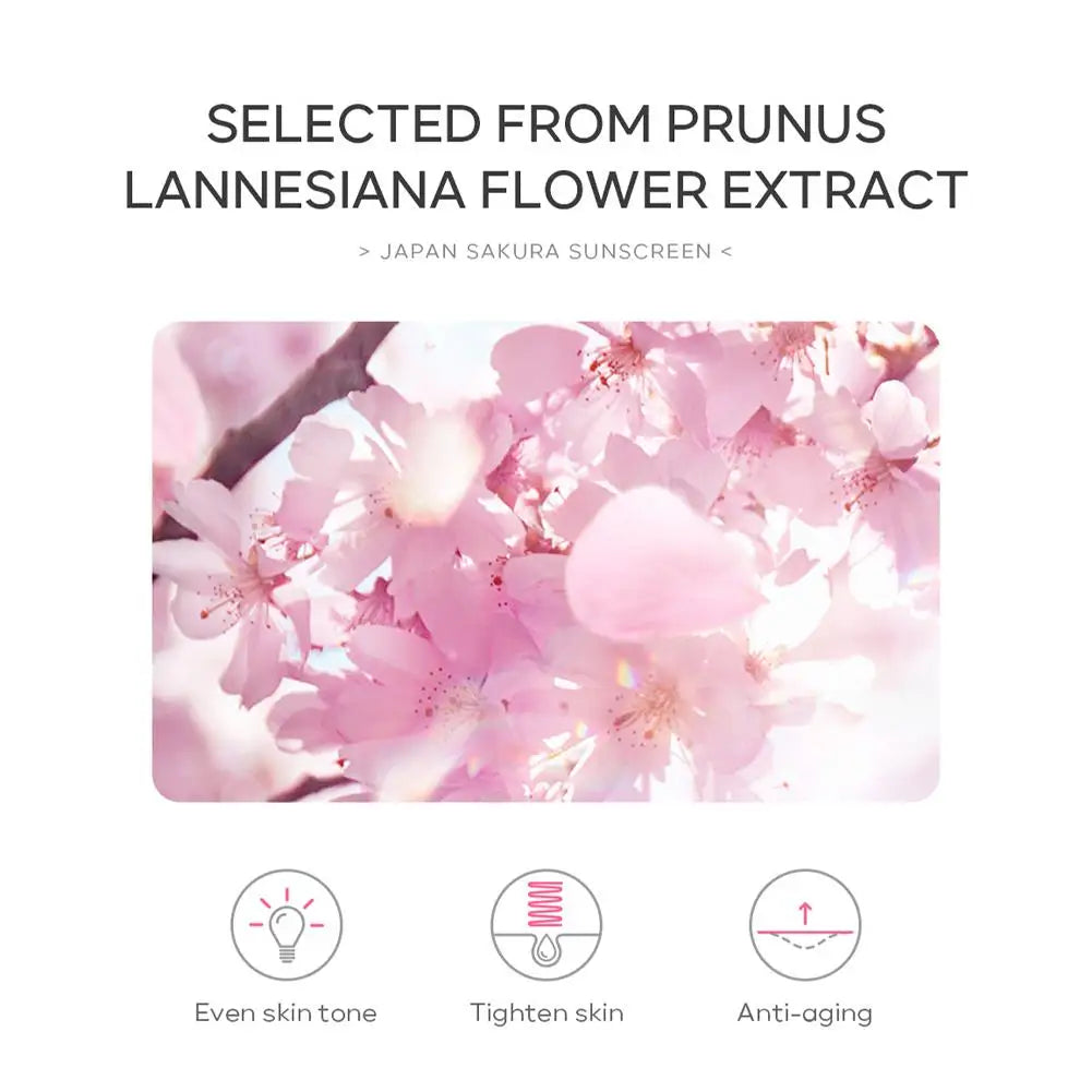 Sakura Sunscreen Cream SPF50 Moisturizing UV Protection - Smarsty