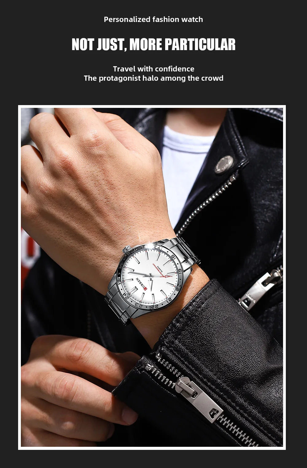 Curren Men's Ultra Thin Stainless Steel Quartz Watch - Smarsty