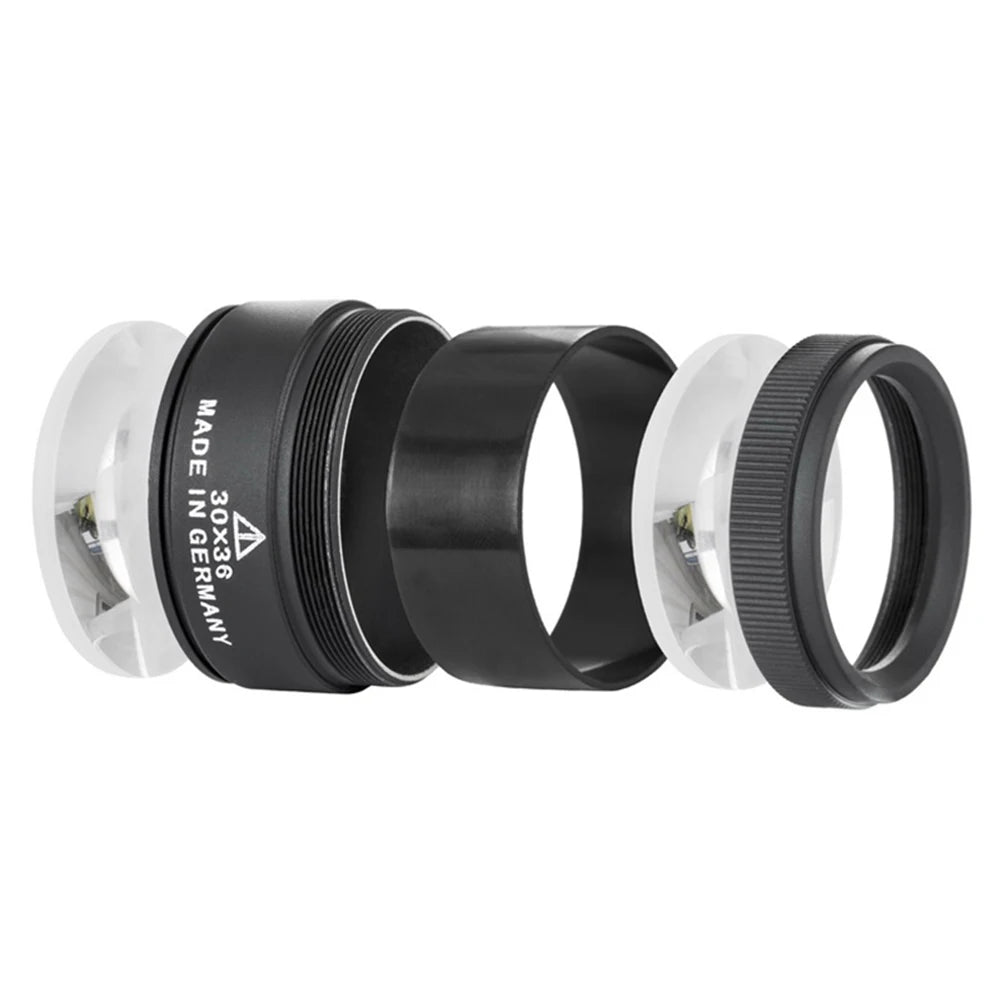 30X 36mm Magnifying Glass for Precision Work K9 Optical Lens Monocle Watch Magnifier Loupe Handheld Coin Stamps Jewelry Loupe