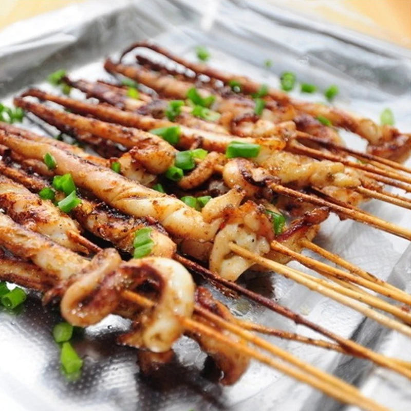 Disposable Wooden BBQ Skewers for Easy Outdoor Grilling - Smarsty