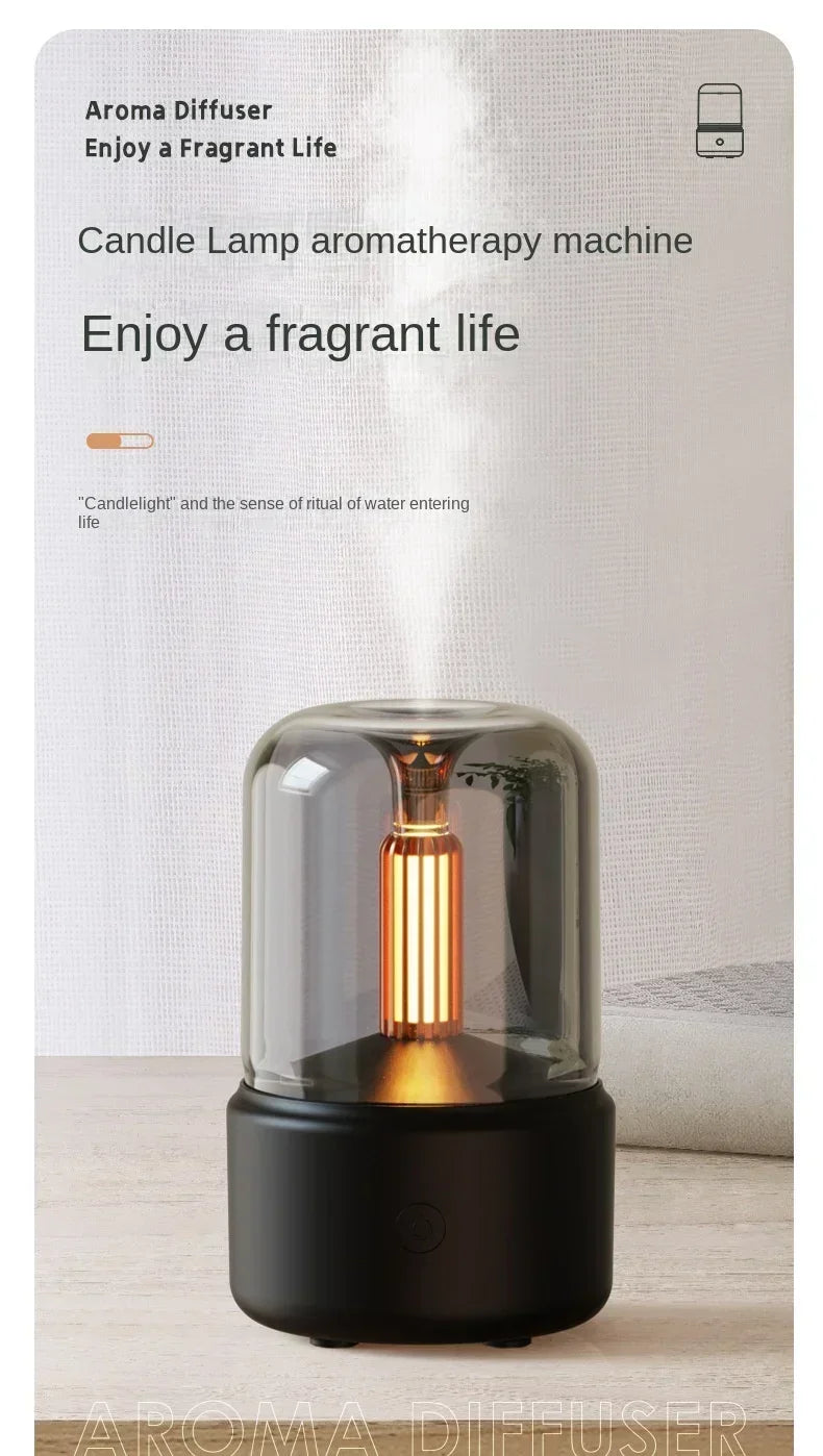 Candlelight Aromatherapy Humidifier for Home Office - Smarsty