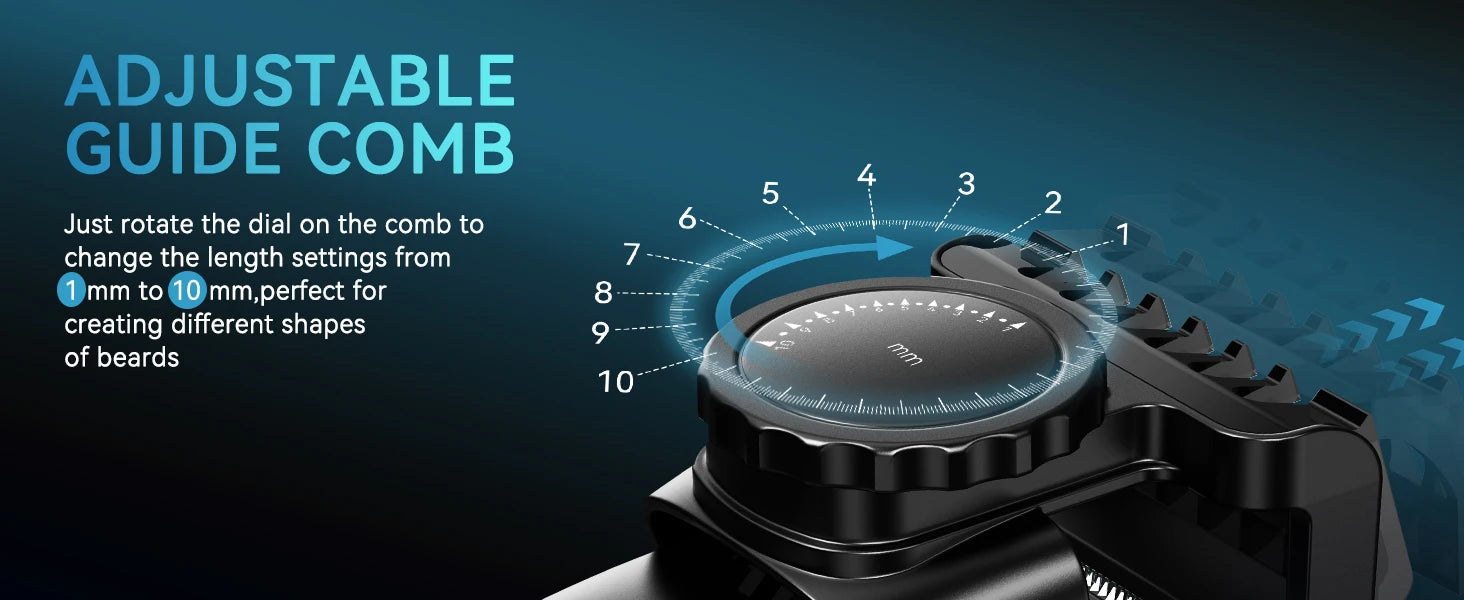 MAXGROOM 3 in 1 Men Bidirectional Body Hair Trimmer Electric Shaver IPX6 Waterproof Double-edged Razor Whole Body Hair Trimmer