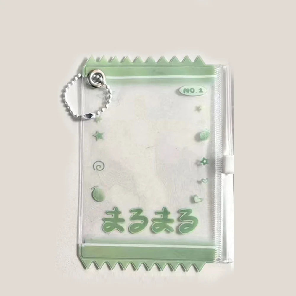 INS Transparent Candy Bag Badge Holder Korean Photocard Holder Display Bag Pendant Idol Photo Card Protective Cover Card Holder