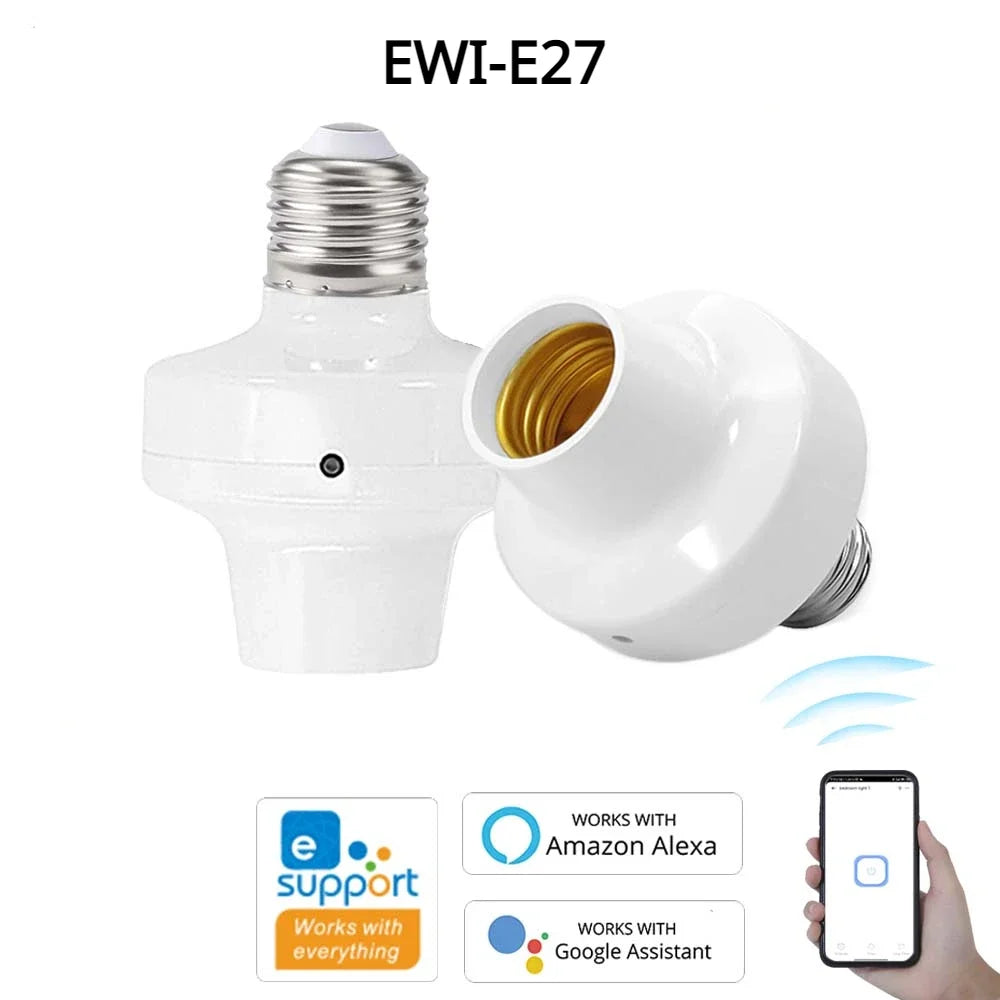 Ewelink E27 Wifi Smart Socket With Voice Control - Smarsty