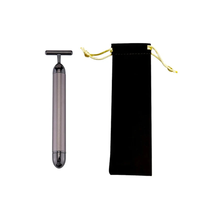 24K Gold Electric Face Roller for Youthful Skin - Smarsty