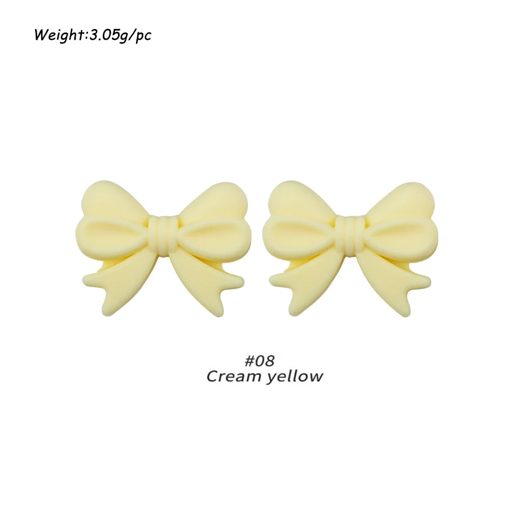 10pcs Silicone Bowknot Beads for DIY Jewelry Making - Smarsty
