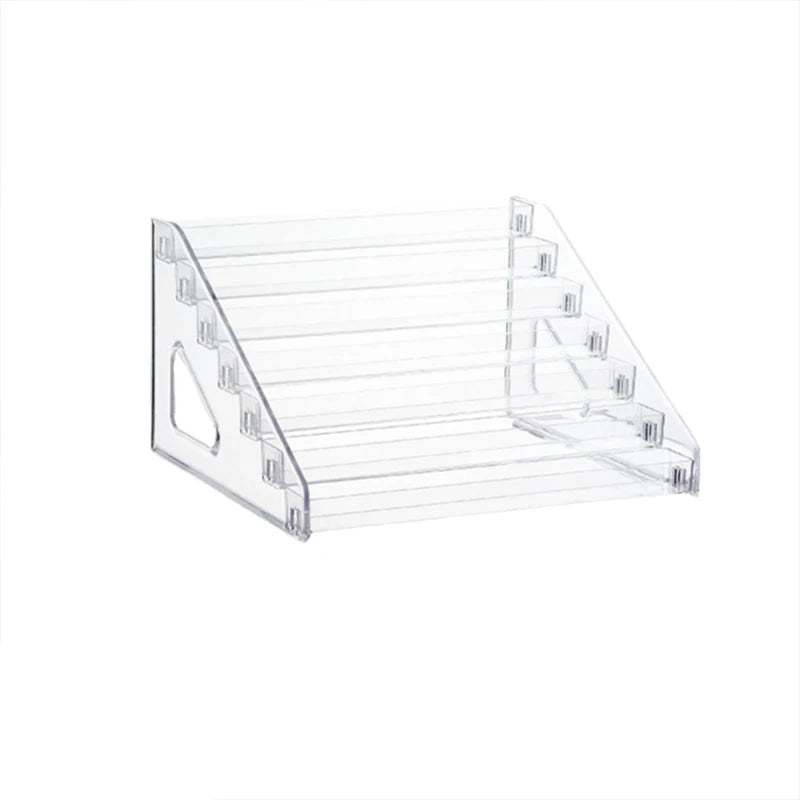 3-7 Tier Transparent Display Rack Stepped Multi-Layer Acrylic Storage Rack Toy Anime Car Model Small Wine Bottle Perfume Storage by Smarsty