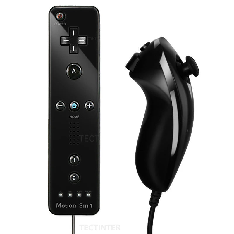 Wireless Nintendo Wii Gamepad Controller with Nunchuck Joypad - Smarsty