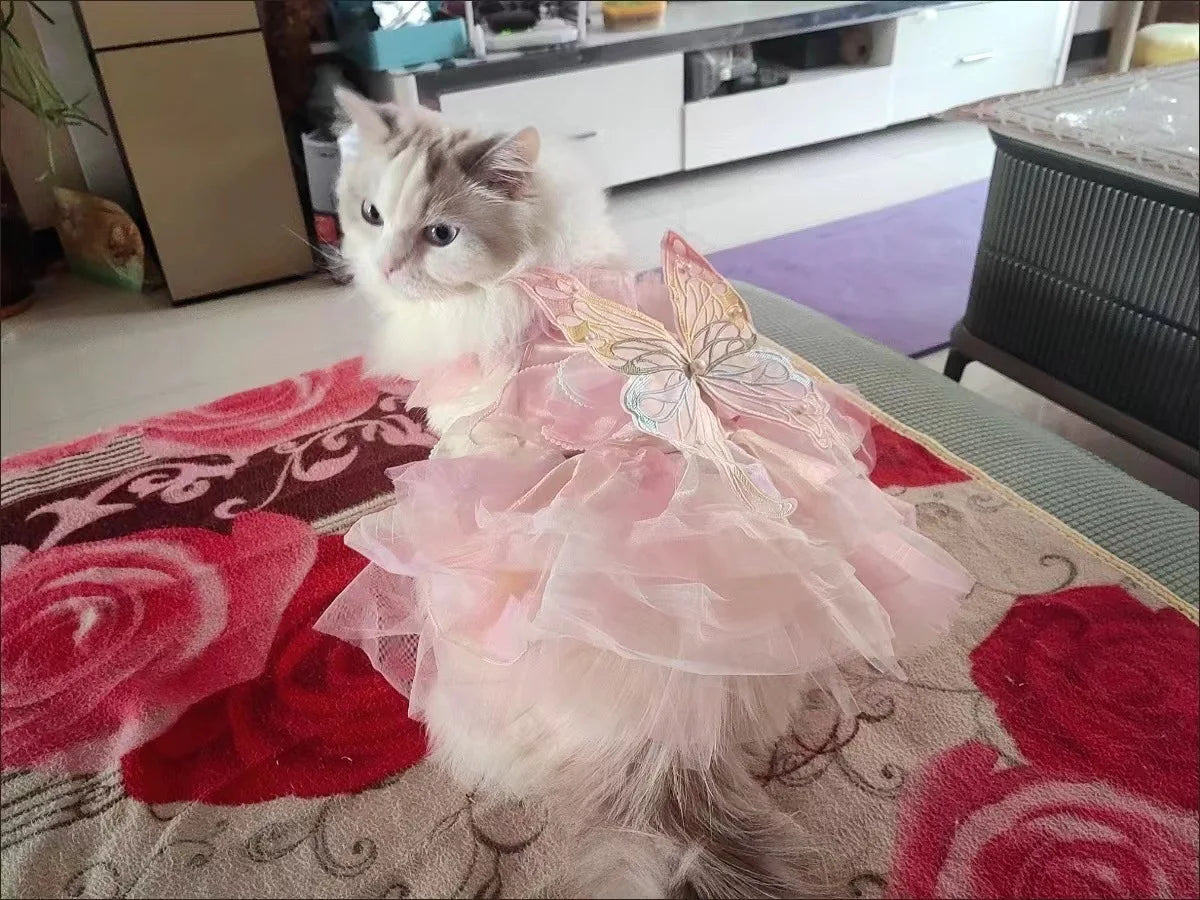 Princess Style Lace Skirt Dog Cat Dress - Smarsty