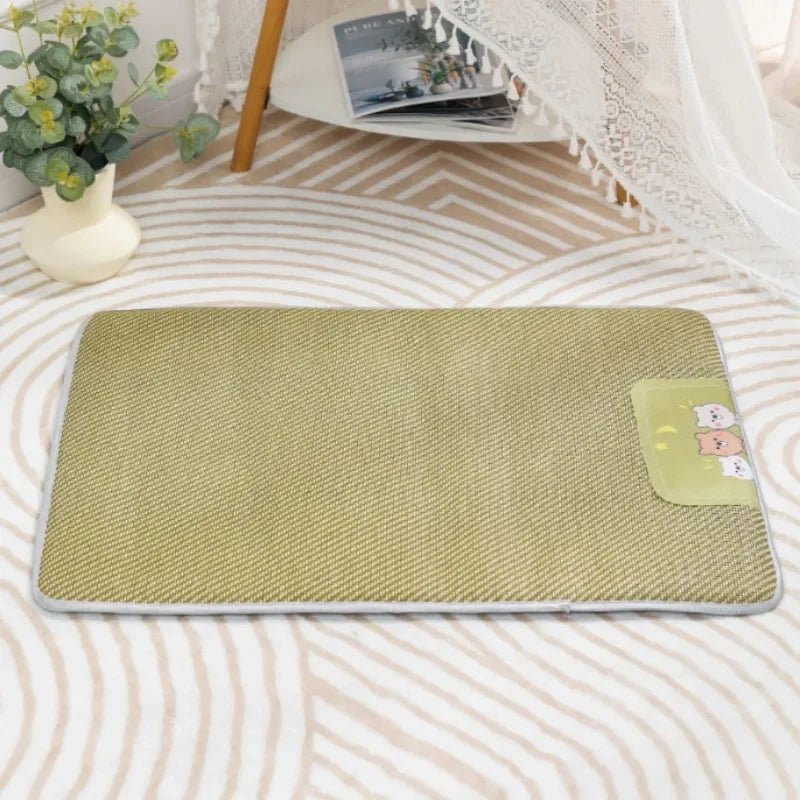 Summer Cooling Pet Mat with Breathable Bamboo Ice Gel - Smarsty