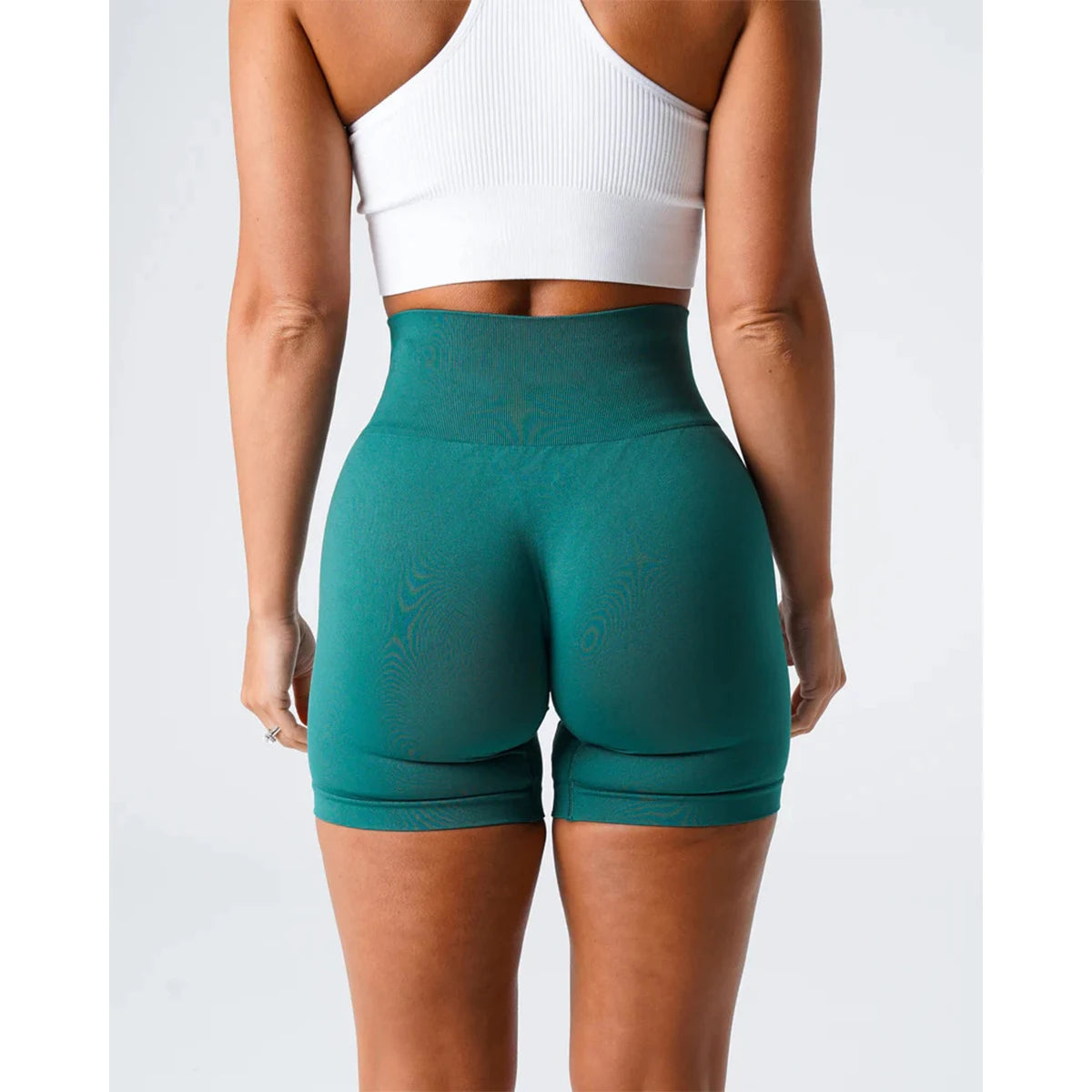 TKITK Spandex Solid Seamless Shorts Women Soft Workout Tights Fitness Yoga Pants Gym tight pants leggings cycling shark pants