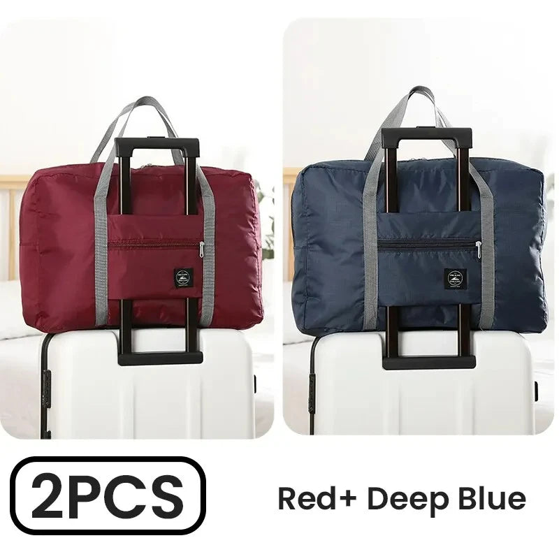 Foldable Travel Duffel Bags Two Pack For Carry On Luggage - Smarsty