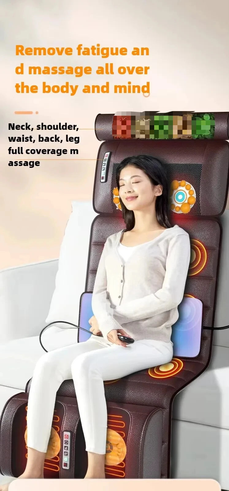Electric Full Body Massage Mattress With Heating Comfort - Smarsty