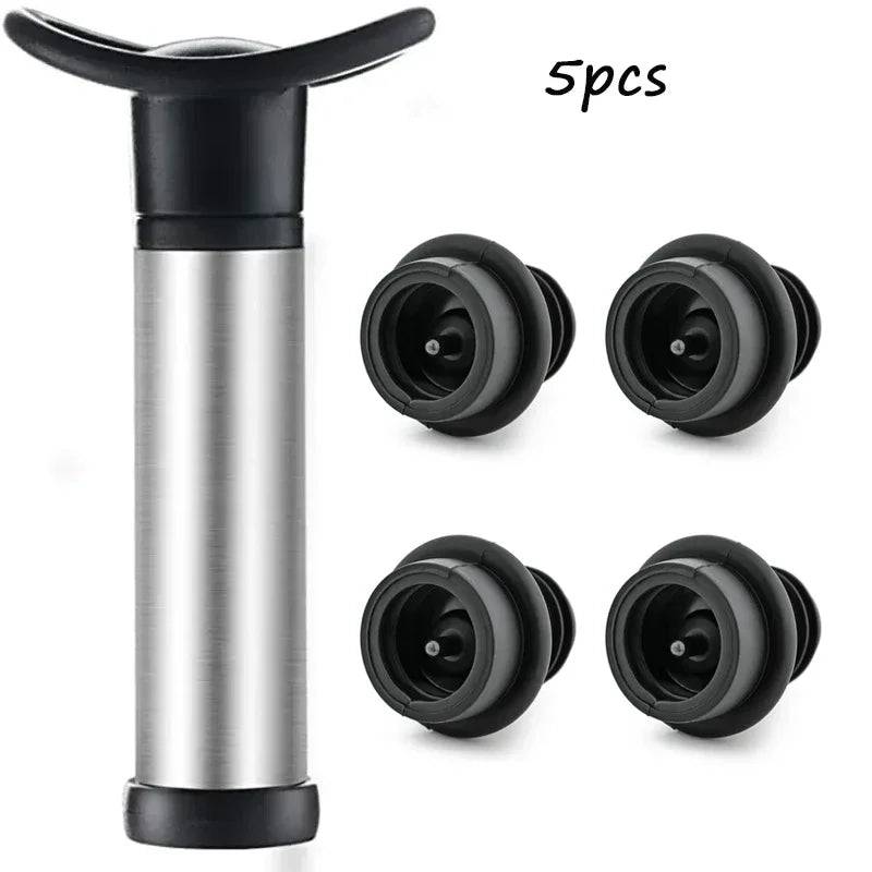 Stainless Steel Wine Stopper Vacuum Pump Eco-Friendly Design - Smarsty