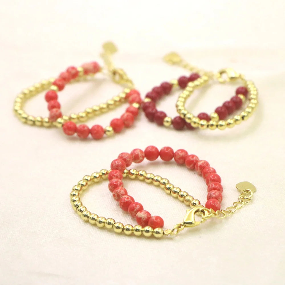 Lovely Natural Stone Bead Bracelet for Girls - Smarsty
