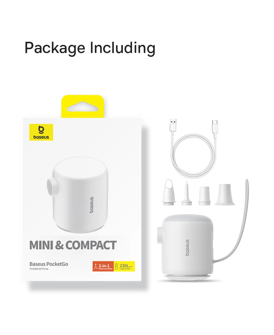 Wireless Air Pump 2In1 Inflate Deflate For Camping Mini - Smarsty