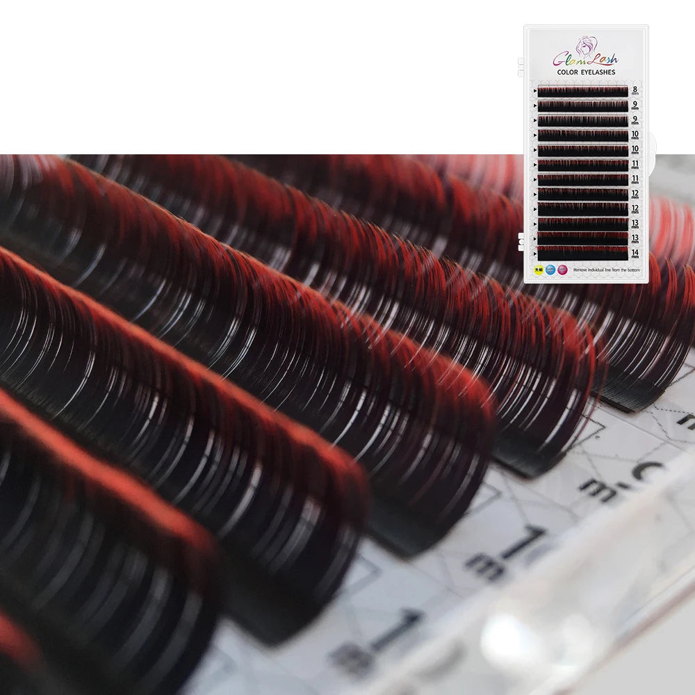 Glamlash Morandi Grey Colorful Individual Eyelash Extensions - Smarsty