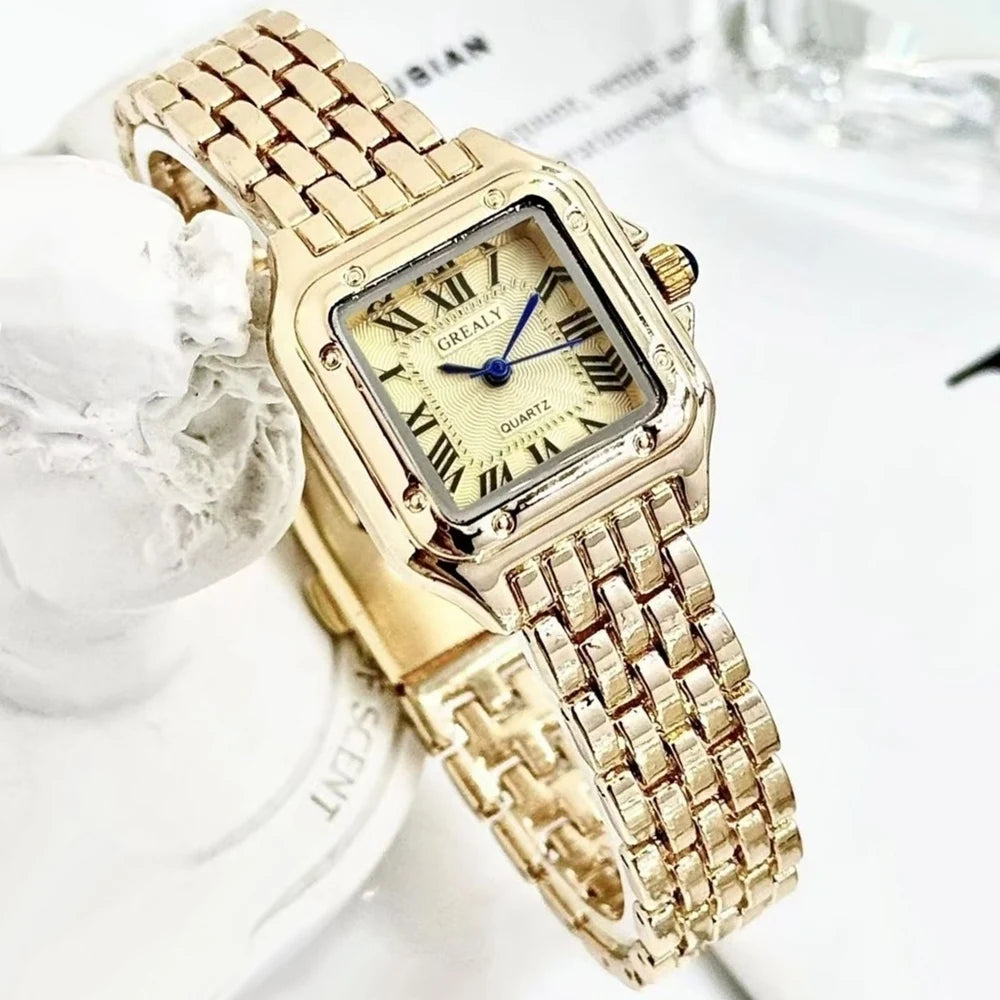 Square Alloy Women Quartz Watch for Casual Style - Smarsty