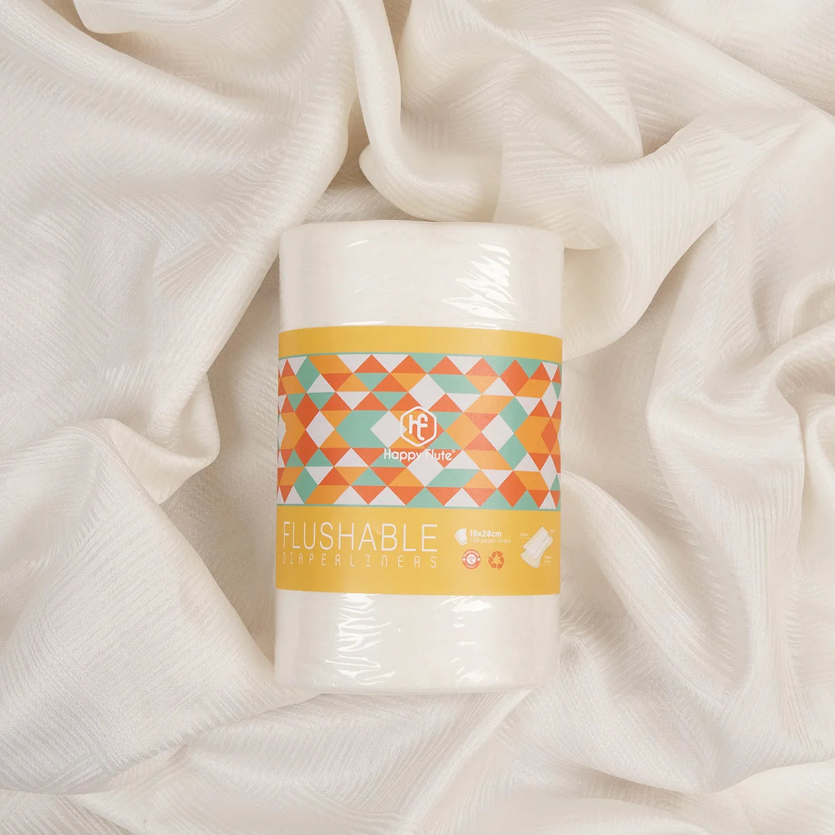 Bamboo Fabric Baby Wipes Biodegradable&Flushable Nappy Liners Cloth Diaper Liners 1 Roll 100Piece by Smarsty