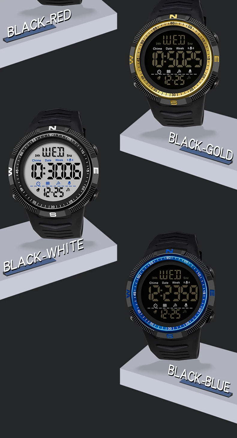 SANDA Military Sport Digital Watch Waterproof and Shockproof - Smarsty
