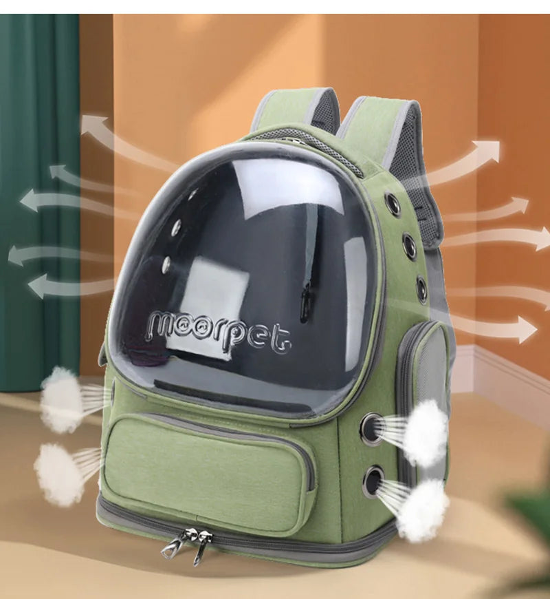 Transparent Cat Carrier Backpack for Outdoor Travel - Smarsty