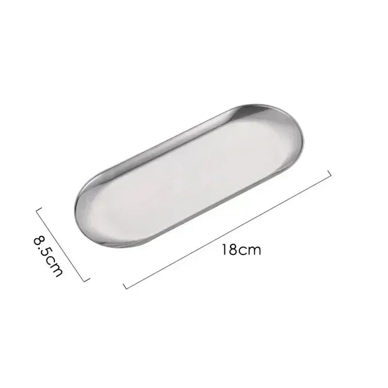 Stainless Steel Nail Art Storage Tray with Versatile Functionality - Smarsty