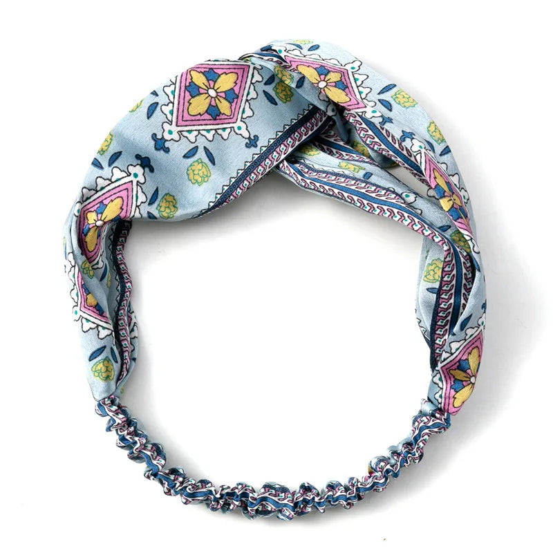 Bohemian Print Headbands For Women Comfortable Stretch - Smarsty