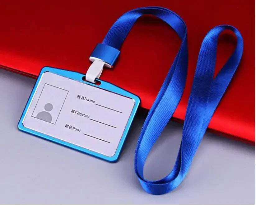 Employee Aluminium Alloy Plastic Credit Card ID Card Cover Case Work Identity Badge Card Cover Bag Women Men Work Card Holders