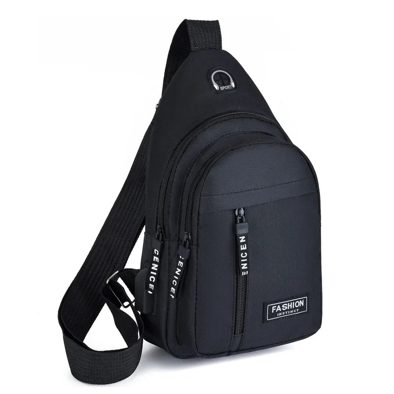 Waterproof Oxford Chest Bag For Men Korean Style Messenger - Smarsty