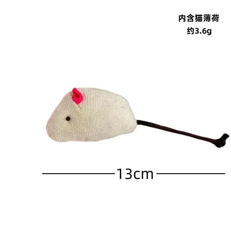Funny Plush Cat Toy Soft Solid Interactive Mice Mouse Toys For Funny Kitten Pet Cats Playing Scratch Training Game Supplies