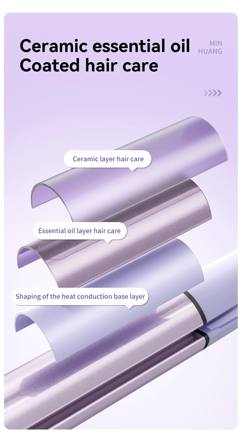 Professional 32mm Ceramic Hair Curling Iron with Automatic Shut Off - Smarsty