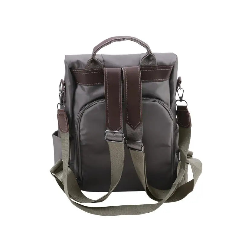 New Women's Multifunction Backpack Casual Solid Color School Bag For Girls Fashion Detachable Strap Travel Shoulder Bag