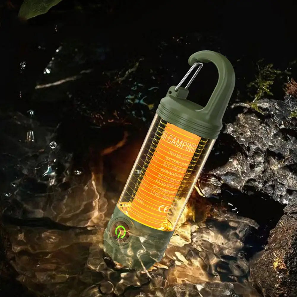 1000LM Super Bright Outdoor Hiking Fishing Tent Lamp 1200mAh Rechargeable Dual Light Source Tent Light Outdoor Camping Lantern by Smarsty