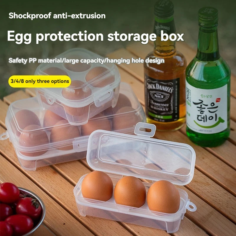 Outdoor Shockproof Egg Box Storage Box, Portable Camping Shatterproof Egg Tray, Home Plastic Protection Box, Travel Shatterproof by Smarsty