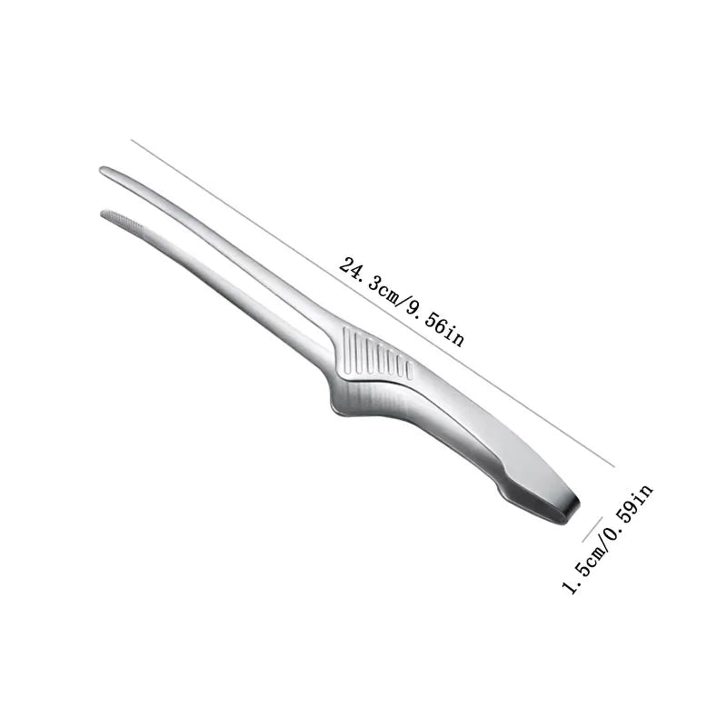 Non Slip Stainless Steel BBQ Tongs for Easy Serving - Smarsty