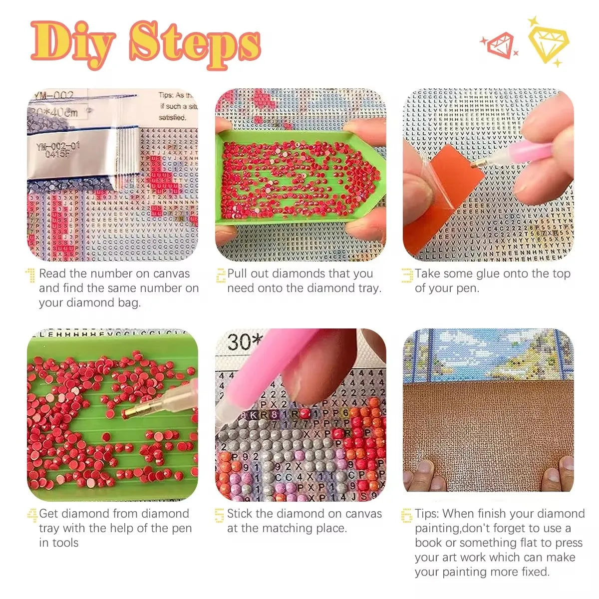 DIY Round Diamond Painting Kit for Home Decor - Smarsty
