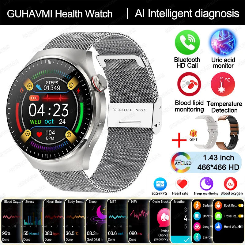2025 Smart Health Watch with Blood Oxygen and ECG - Smarsty