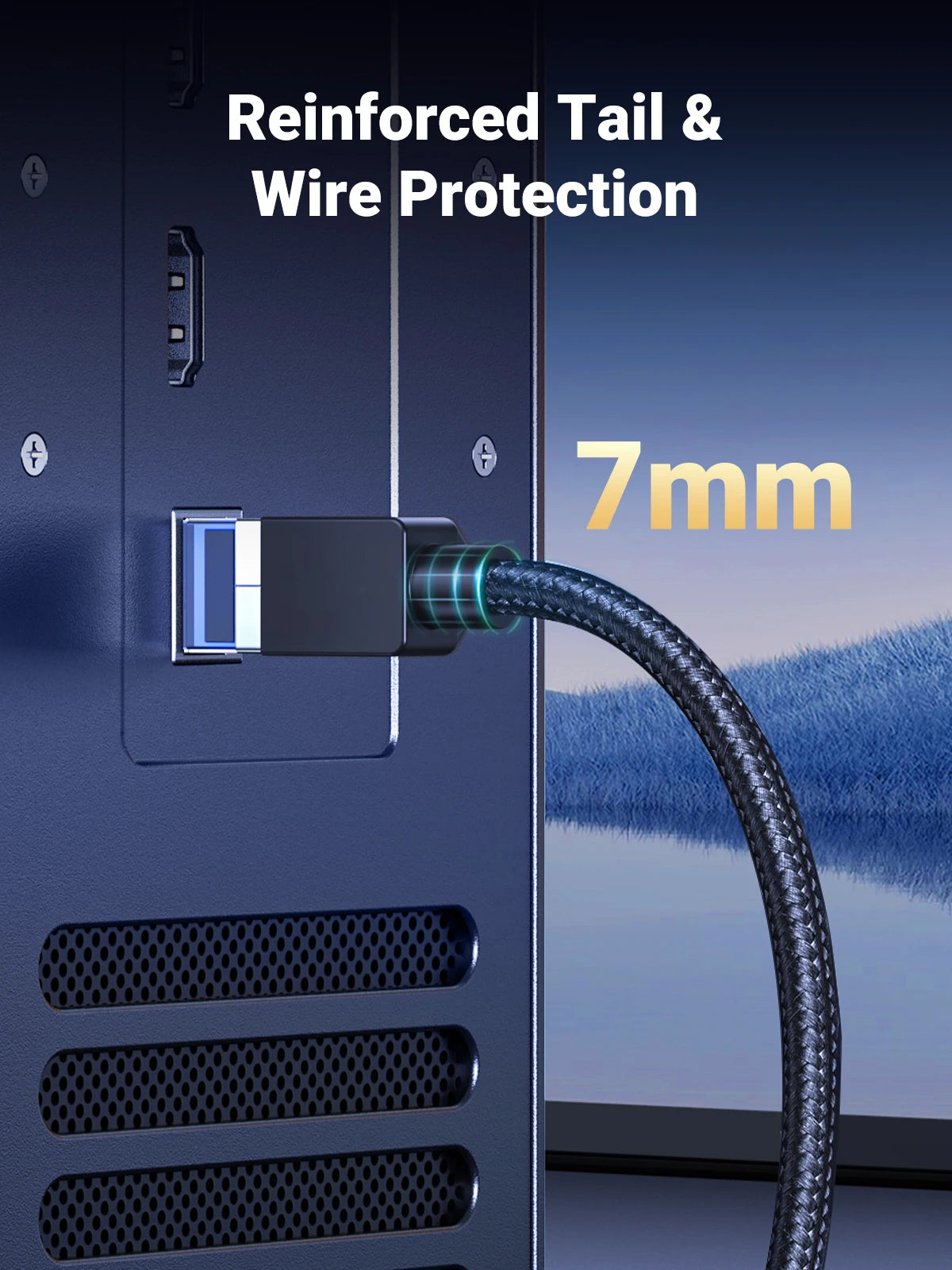 UGREEN CAT 8 Ethernet Cable High Speed Braided 40Gbps 2000Mhz Network Lan Cord RJ45 Shielded Indoor for Router PC PS5 Modem Xbox - Smarsty