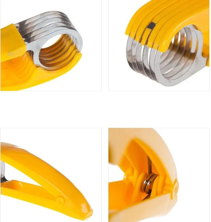 Eco-friendly Banana Slicer Cutter:Premium Plastic Kitchen Tool for Fruits&Vegetables-Ideal for Slicing, Cutting Cucumbers & More by Smarsty