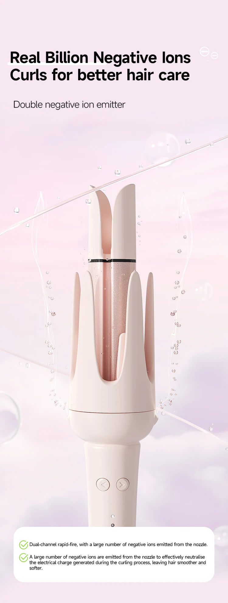 Automatic Hair Curler with 32mm Ceramic Barrel - Smarsty
