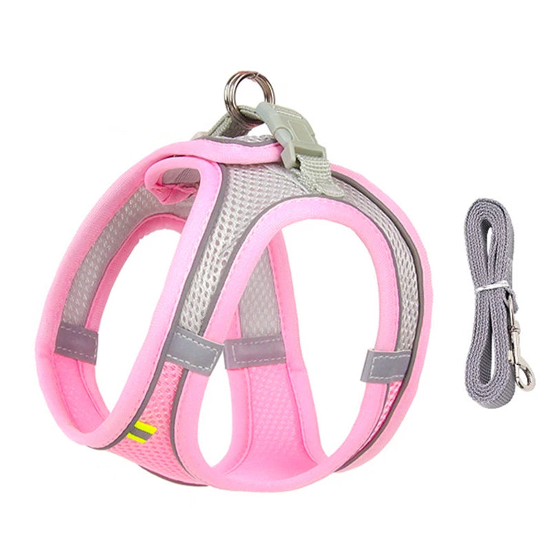 Adjustable Dog Harness Leash Set for Small Dogs - Smarsty