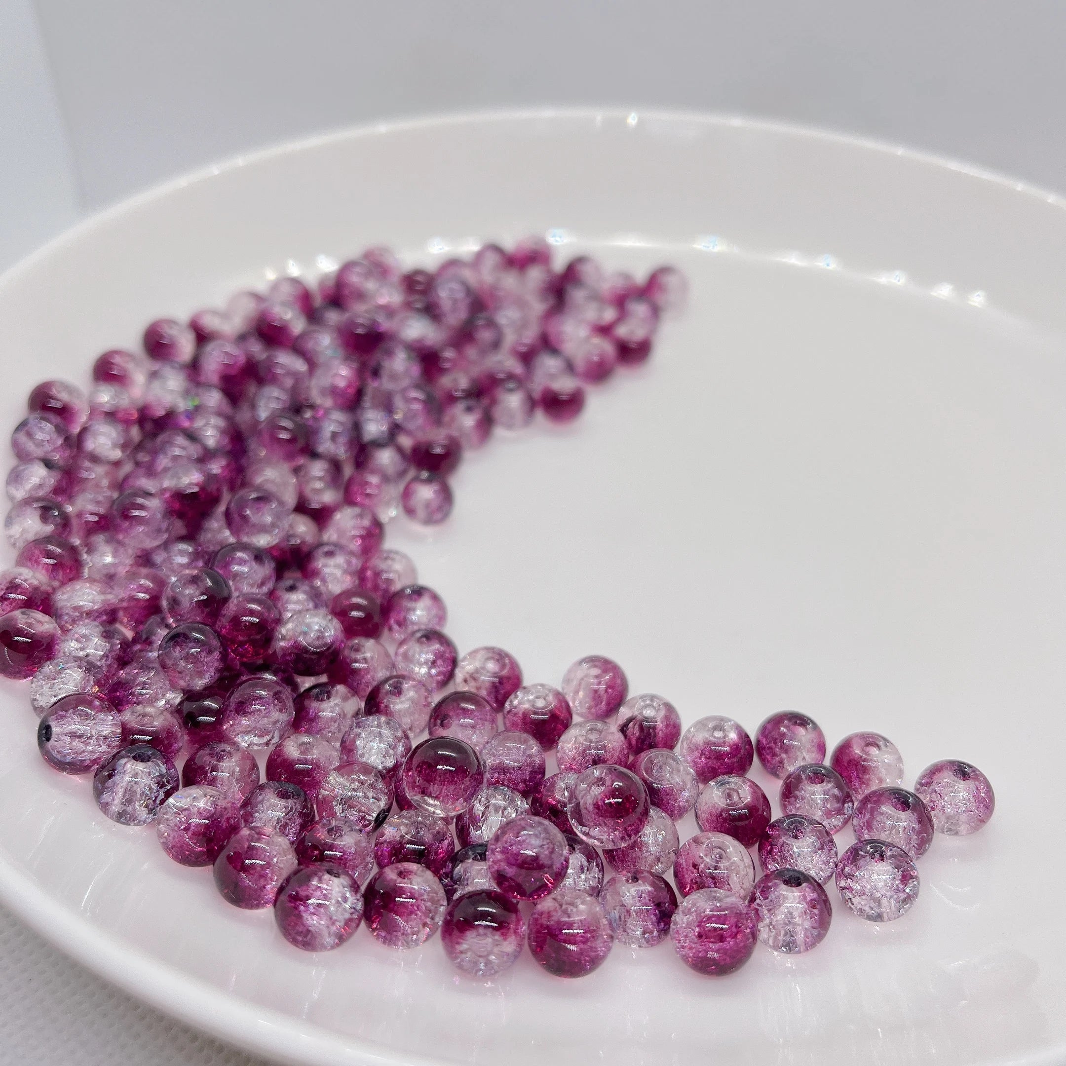 8mm Multicolor Glass Beads for Handmade Jewelry - Smarsty