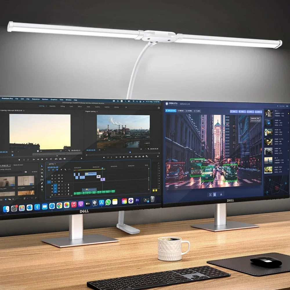Dimmable LED Clip Desk Lamp for Reading - Smarsty