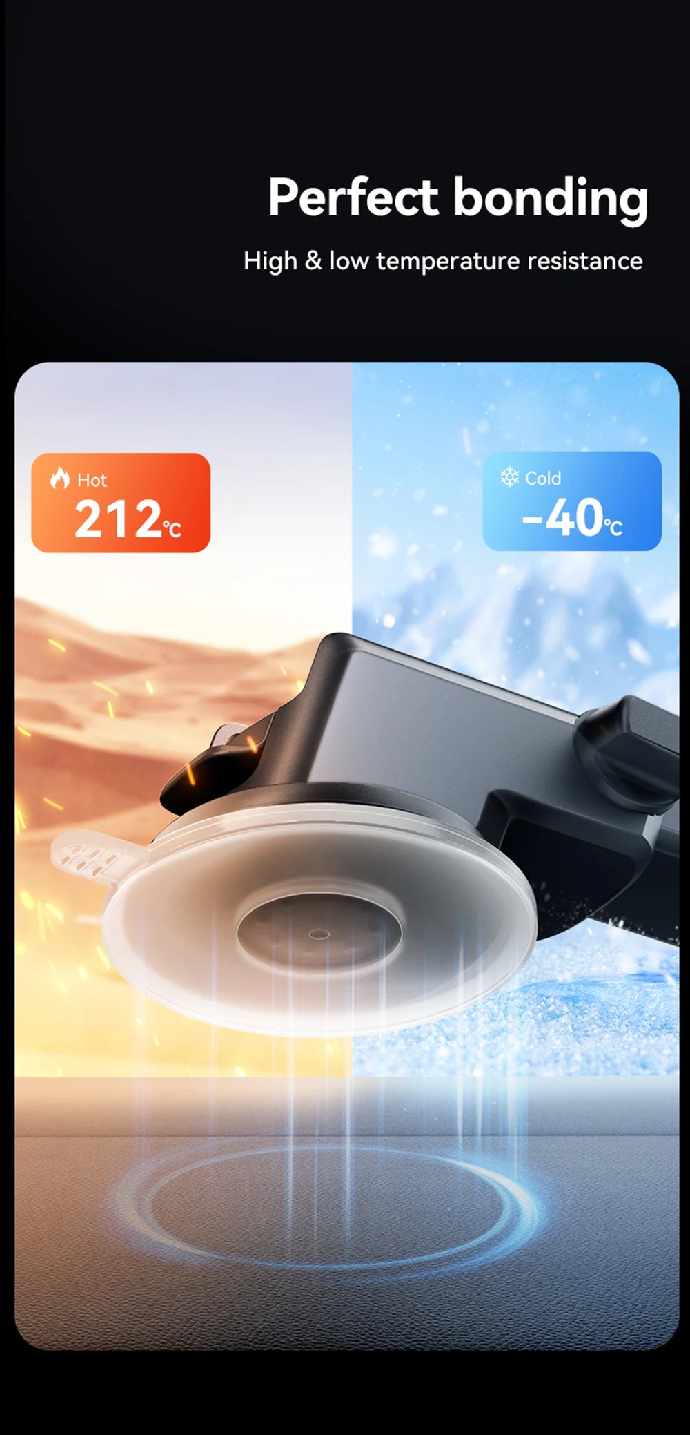 Universal Car Phone Mount With Strong Suction 360 Rotation - Smarsty